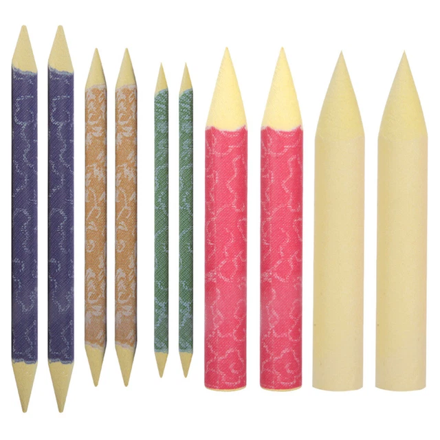 10 piezas Suministros de dibujo Mezclador de tocón de papel Herramienta de pastel de maíz Estudiante