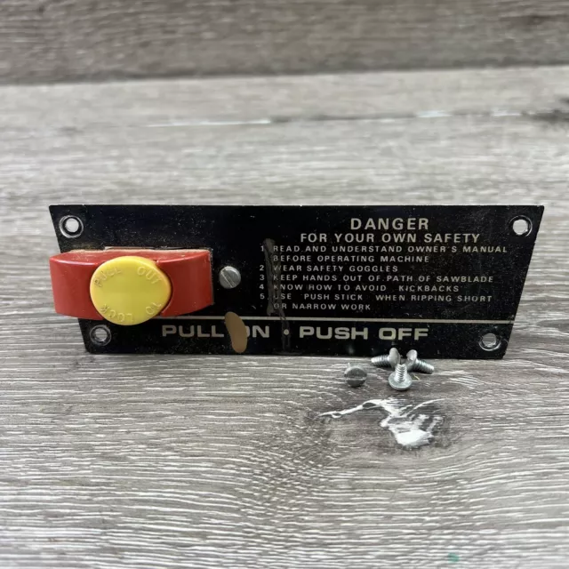 Interruptor de alimentación para sierra de brazo radial Craftsman modelo 113.23100