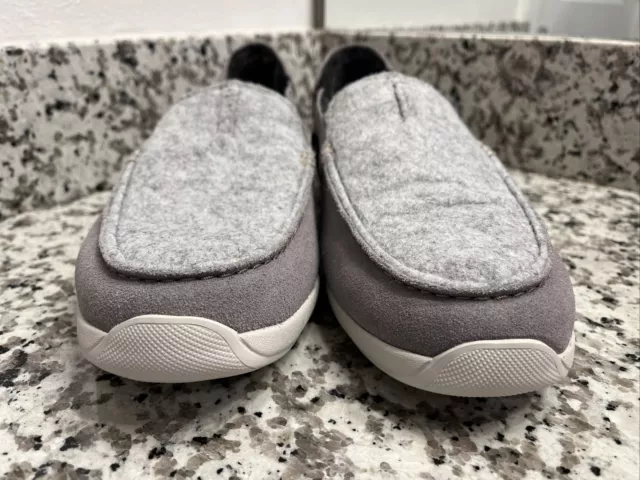 MENS GRAY CLARKS Slip On Shoes 9.5 Tac System $20.00 - PicClick