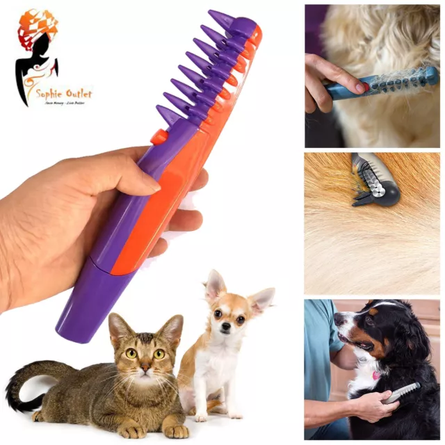 Pet Grooming Comb Ultimate Knot Out Electric Flea Dog Pet Hair Trimmer Tangle