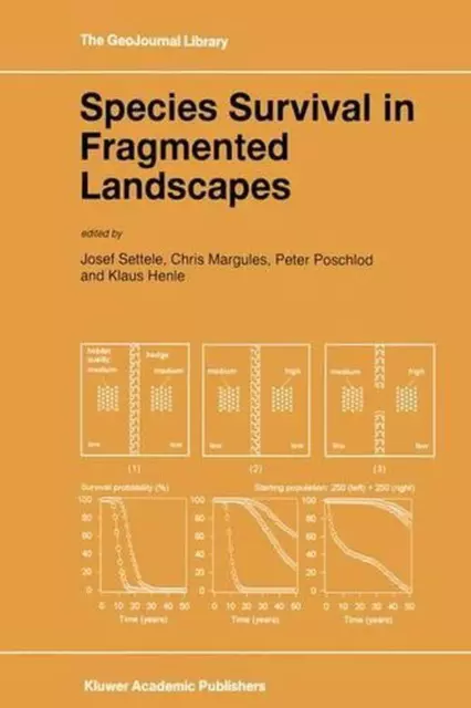 Species Survival in Fragmented Landscapes by Josef Settele (English) Hardcover B