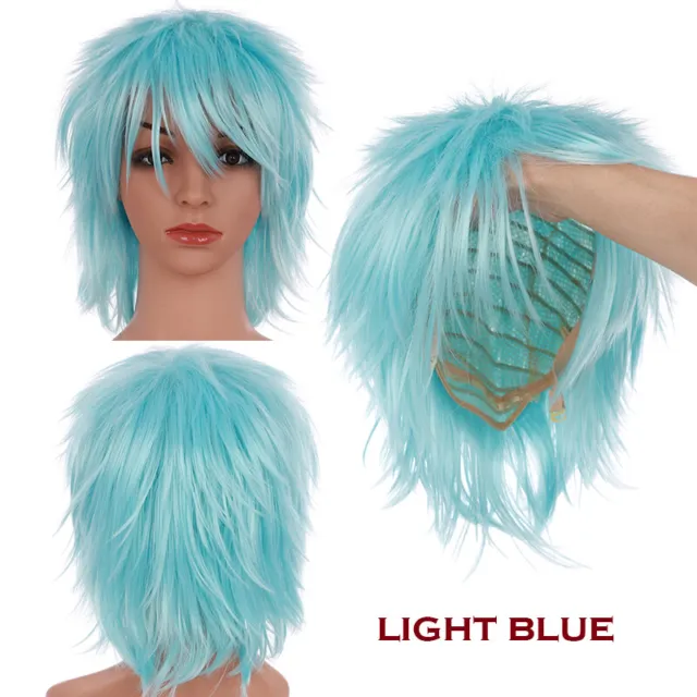 UK Unisex Woman Men Cousume Bob Short Wigs Straight Hair Aime Party Wig Cosplay