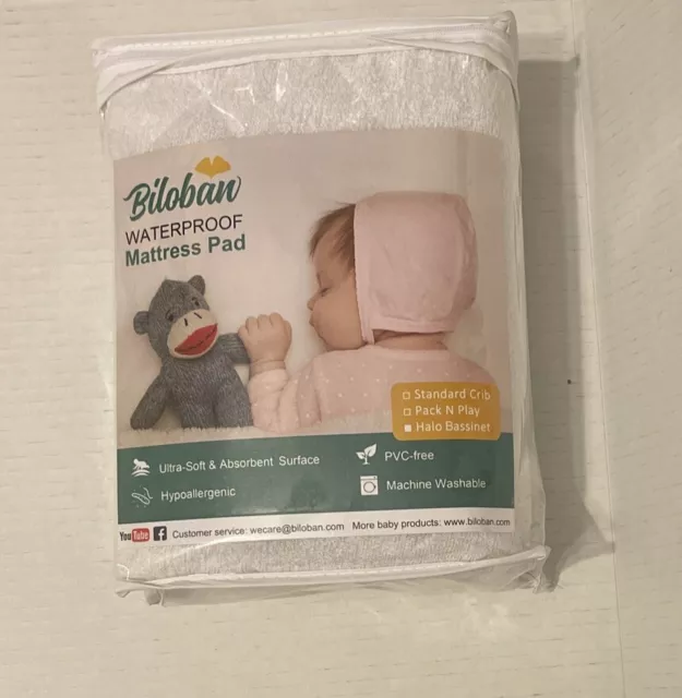 Bamboo Bassinet Mattress Pad Cover Fits for Halo Bassinest 2 Pack Waterproof