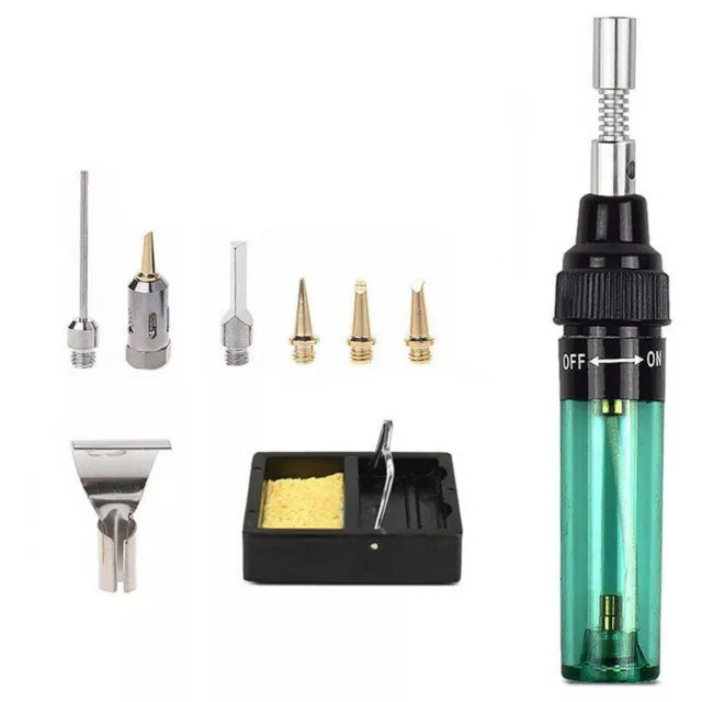 Pratica stazione di saldatura gas butano bruciatore per saldatura wireless set penna + accessori