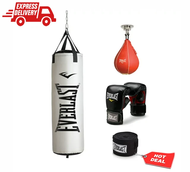 70 LB PLATINUM Heavy Filled Punching Bag Kit Home Boxing MMA Training