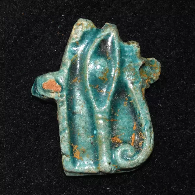 Genuine Ancient Egyptian Faience Eye of Horus Amulet Pendant Circa 664–332 B.C.