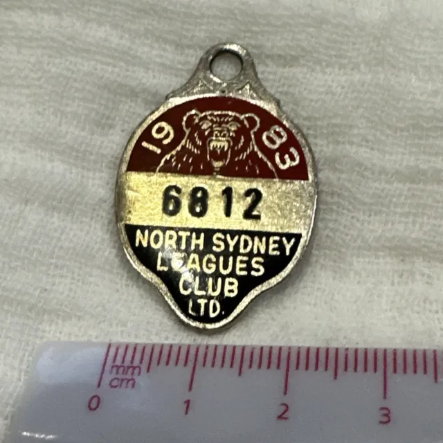 Vintage North Sydney Leagues Club Ltd 1983 Badge