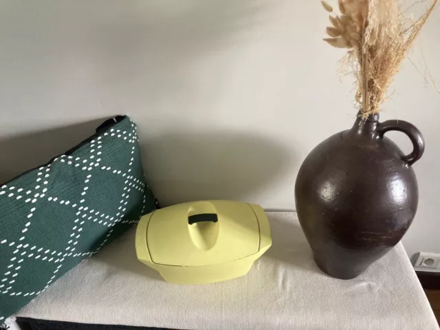 Cocotte Le Creuset Vintage Jaune - Fonte émaillée - Design Raymond Loewy