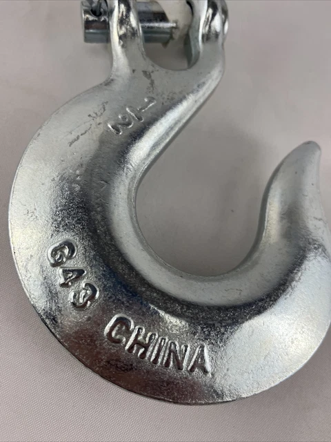 Campbell 1/2" Eye Slip Hook Grade 43 Zinc Plated Working Load Limit 9200 LBS 3