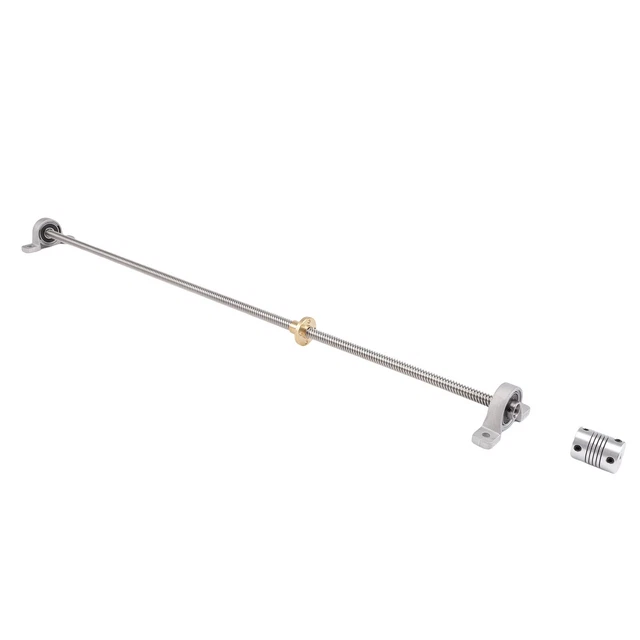 T8 8mm 500mm Lead Screw Rod with  Pillow  Mounted CNC Set For 3D Printer T2P9
