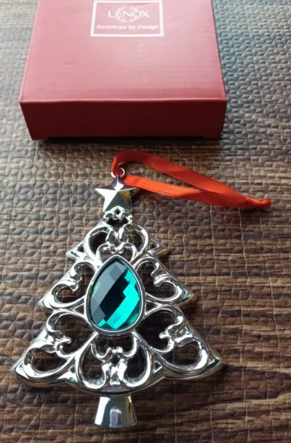Lenox Christmas Tree Ornament, Bejeweled with Rhinestone #856360 Original Box