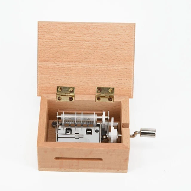 Musikbox Handkurbel Loch Papierbänder Musikliebhaber Geschenk Great Nagelneu