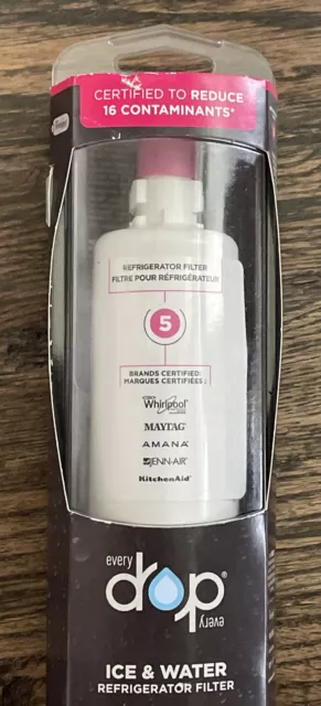 Whirlpool Every Drop Refrigerator Water Filter #5 Replacement EDR5RXD1 Brand New