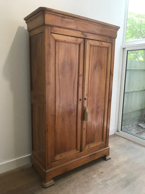 Antique French Linen Press, Chestnut, Cupboard, Wardrobe, Circa 1850