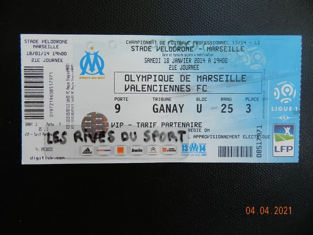 Billets Olympique de Marseille (OM) - Paris Saint-Germain