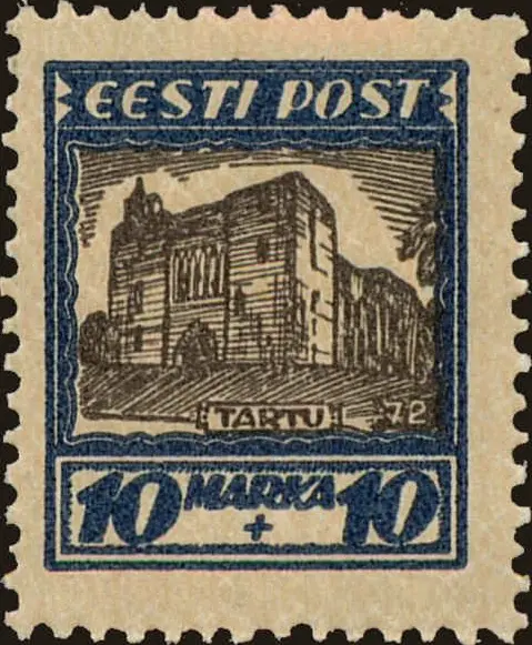 Estonia #Mi64 MNH 1927 Tartu Cathedral Ruins [YT87 B16]
