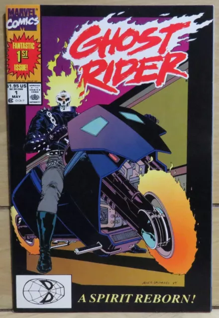 Ghost Rider #1 Marvel Comics (1990) VF to NM- range 1st Print Comic Book