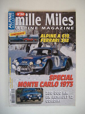 Alpine A 610 ** Alpine magazine n°34 Spécial Monte Carlo 1973 