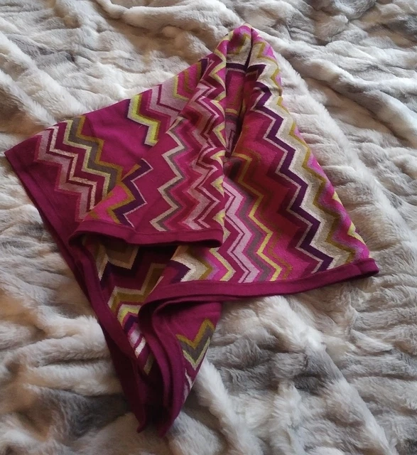 Missoni Target NEW never used baby blanket crib chevron zigzag soft knit woven