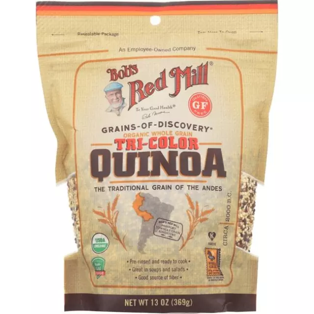 Bob's Red Mill Organic Whole Grain Tri-Color Quinoa 13 oz Pkg