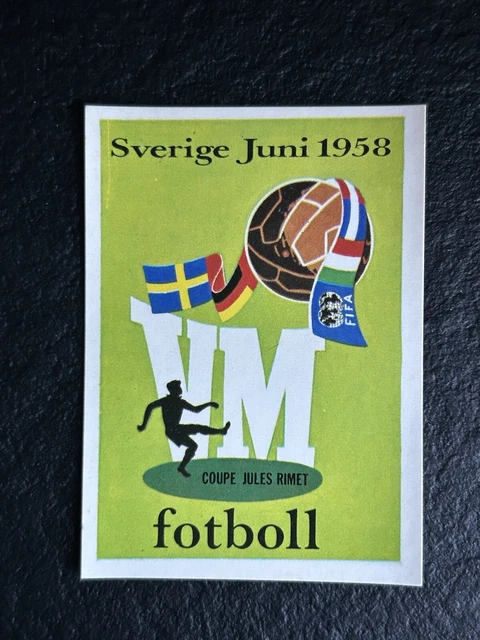 Sticker Panini Coupe Du Monde 1974 – Suède Sverige N°266 – Rare – Original