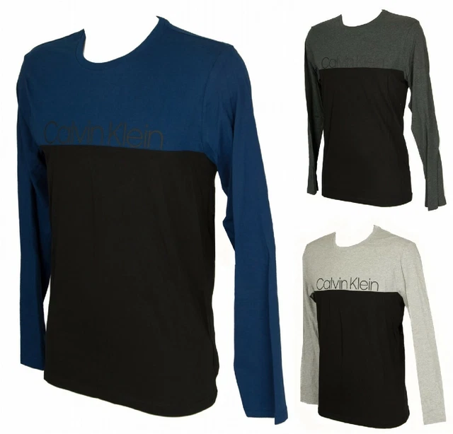 T-shirt uomo maglia manica lunga girocollo cotone CK CALVIN KLEIN articolo NM158