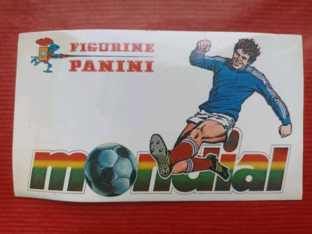 Sticker vintage autocollant panini figurine mondial de football