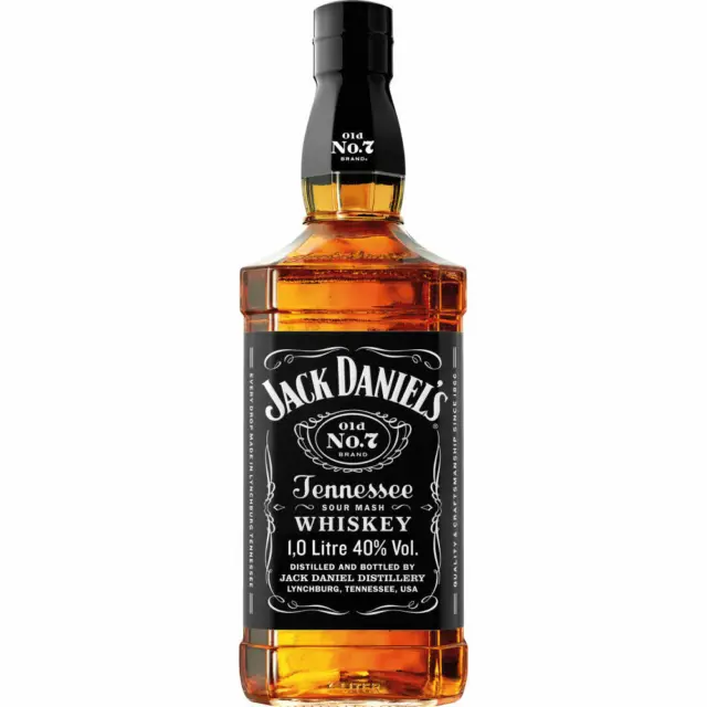 Jack Daniels Tennessee Whiskey Old No. 7, Whisky, Alkohol, 40%, 1 L