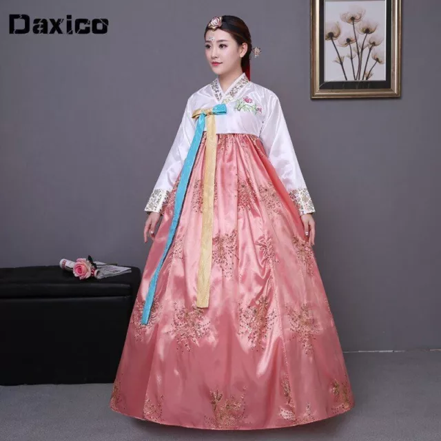 SEQUINED KOREAN TRADITIONAL Costume Hanbok Korea Costume Hanbok Dress ...