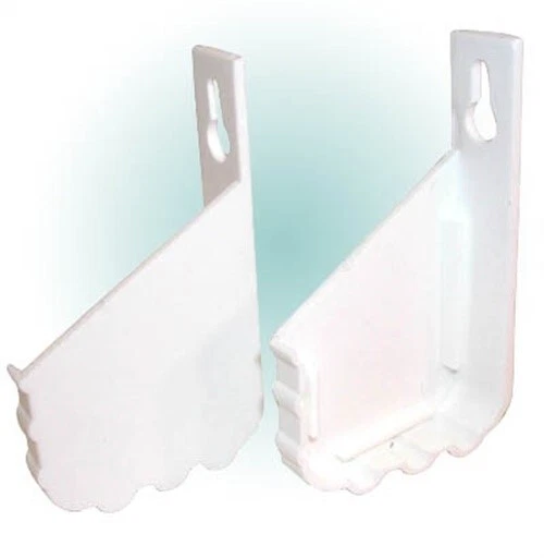 Kv Plastic Tray End Caps, PartNo XSFH-W, by Knape & Vogt