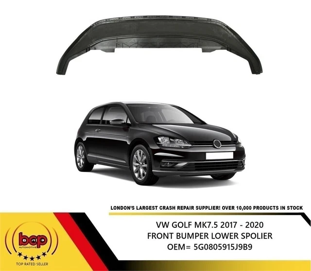 Vw Golf  Mk7.5 2017 2018 2019 Front Lower Spoiler Bumper Trim 5G0805915J9B9