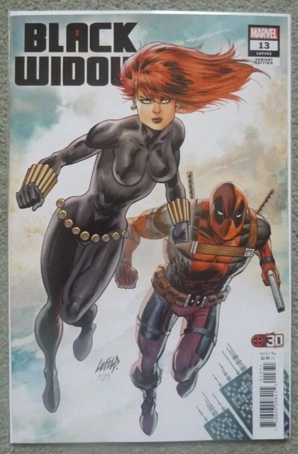 Black Widow #13 Liefeld Deadpool Variant..thompson..marvel 2022 1St Print..vfn+