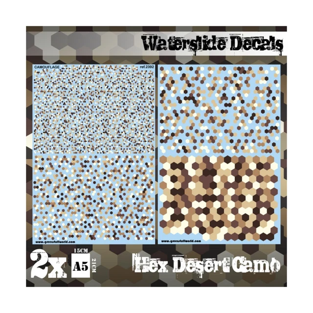 Green Stuff World Decals Hex Desert Camo New