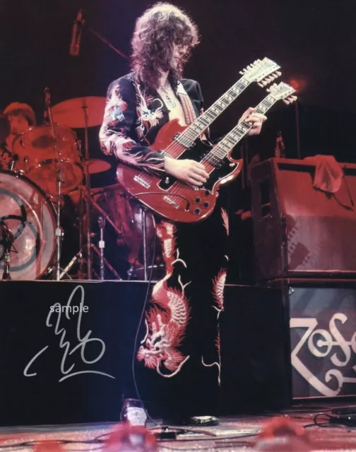 Jimmy Page #3 Reprint 8X10 Photo Signed Autographed Man Cave Gift Led Zeppelin