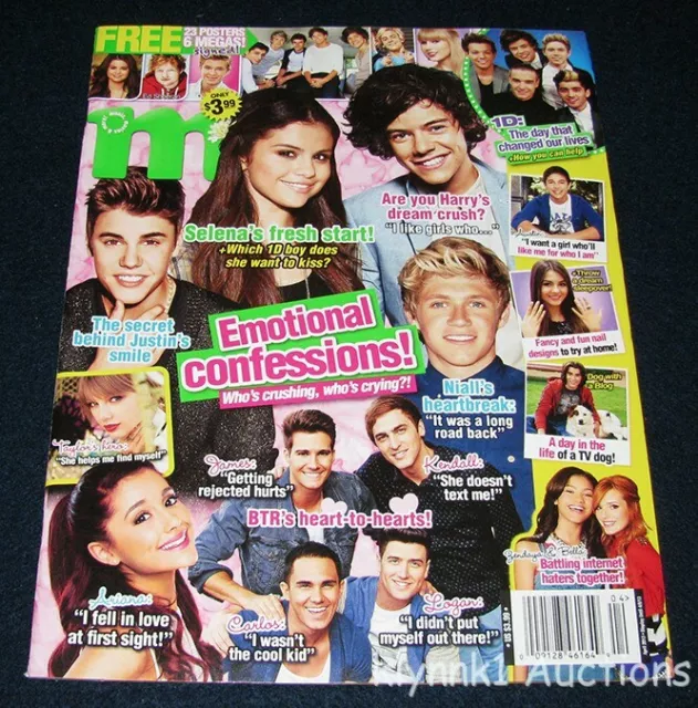 M Magazine April 2013 One Direction Justin Bieber Harry Styles Selena Taylor