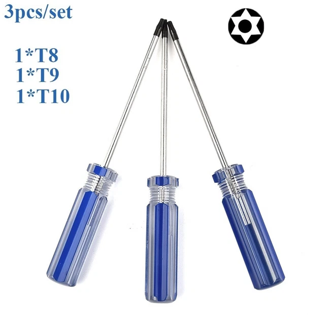Compact T8 T9 T10 Precision Screwdriver Set for Console and Cell Phone Repair