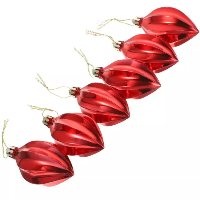 6 Pcs Ornements D'arbre De Noël Décoration Boules Christmas Tree Décorations