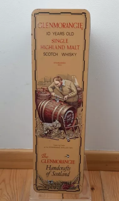 Vintage Retro Glenmorangie 10 Years Old Single Highland Malt Whisky Tin Only