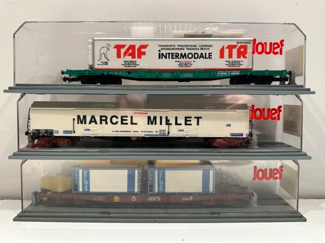 JOUEF ech HO Lot 7 wagons marchandises SNCF UNICOPA ARBEL