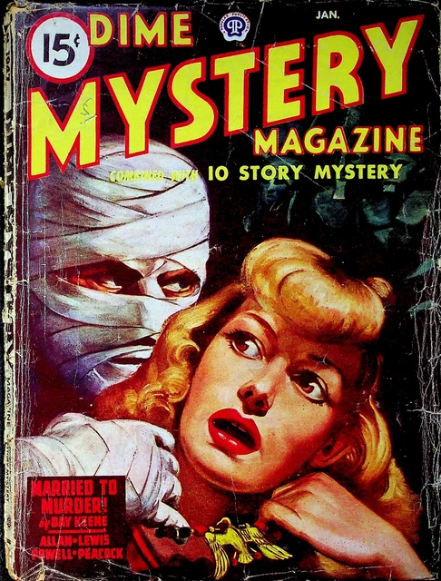 Dime Mystery Magazine Pulp Jan 1947 Vol. 34 #2 GD