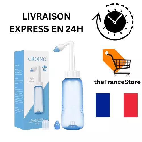 CROING 300ml Bouteille Douche Nasale/Irrigation Nasale/Sinus Rinse/Lavage Nas...