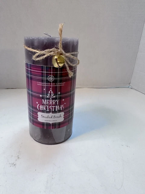 Chesapeake Bay Candle Smoked Birch Scented Pillar Candle 6 x 3 inches