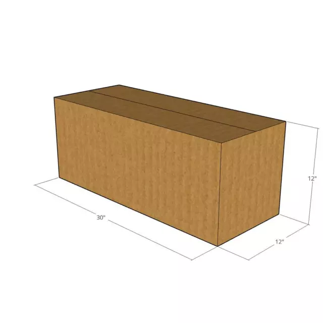 30x12x12 New Corrugated Boxes Cartons - 32 ECT Moving or Shipping Needs