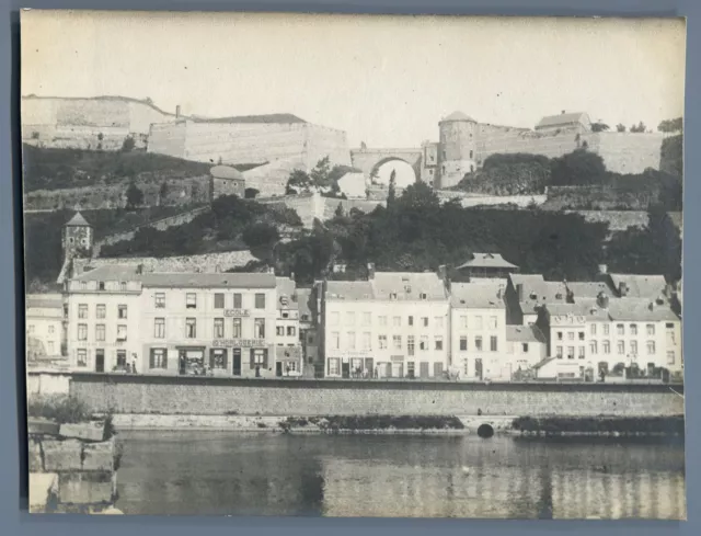 Belgique, Namur, La Citadelle   Vintage silver print. Vintage Belgium Tirage a