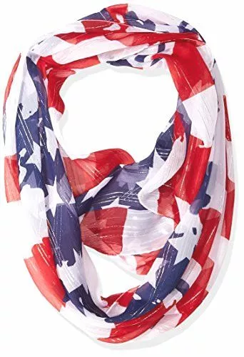 Collection XIIX Women's Distressed American Flag Loop, red/white/One Size