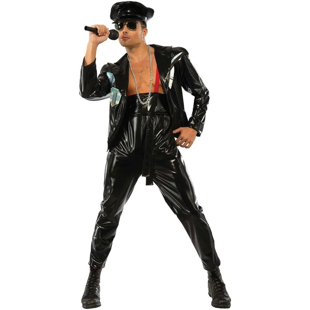 Men's Queen DLX Freddie Mercury Costume Large Black