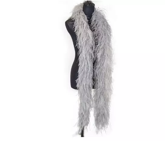 2Meter Colorful Ostrich Feather Boa Soft Ostrich Plume Scarf Sewing Accessories