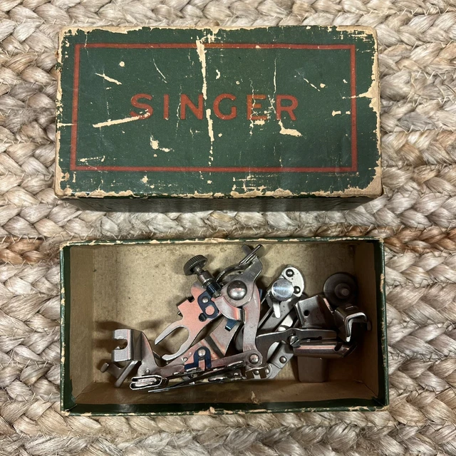 VINTAGE MID CENTURY Singer sewing machine feet set of 4 30.00 PicClick