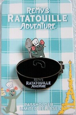 Disney World Remy's Ratatouille Adventure Ride Opening Day Passholder Epcot Pin