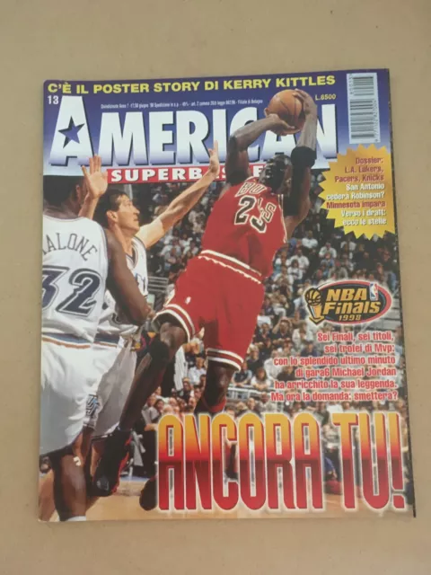 Rivista American Superbasket N°13 1998 Michael Jordan + Poster Kerry Kittles